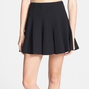 ASTR ✨ Black Pleated Fit and Flare Mini Skirt Sz S